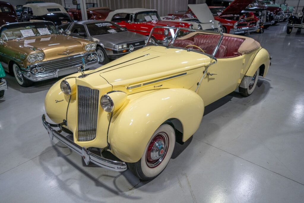 (SOLD) 1939 Packard  Series 1701 One-Twenty Darrin Convertible Sedan